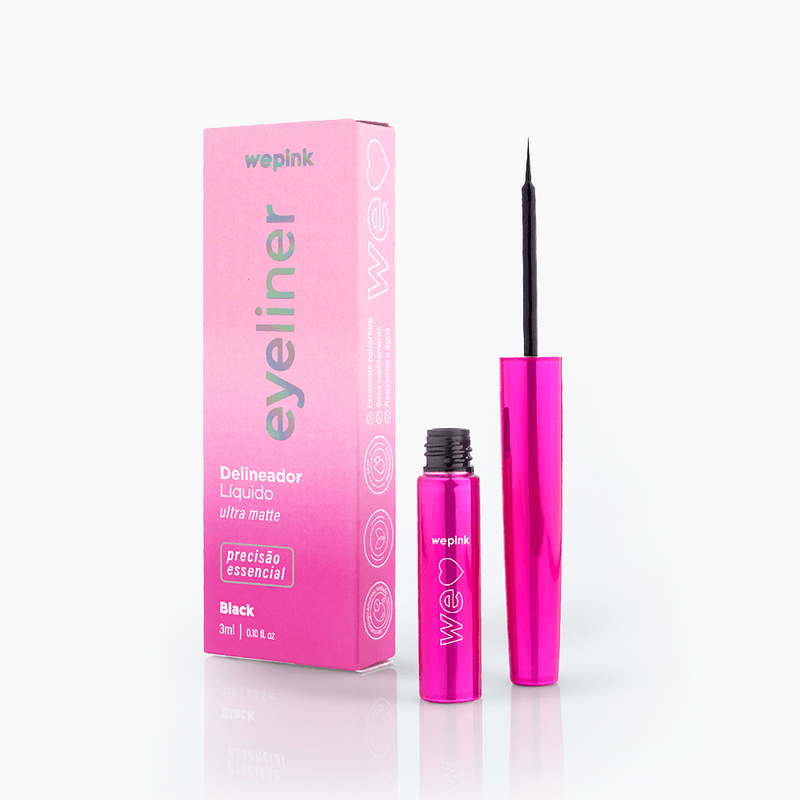 Eyeliner Delineador Líquido Black - 3ml